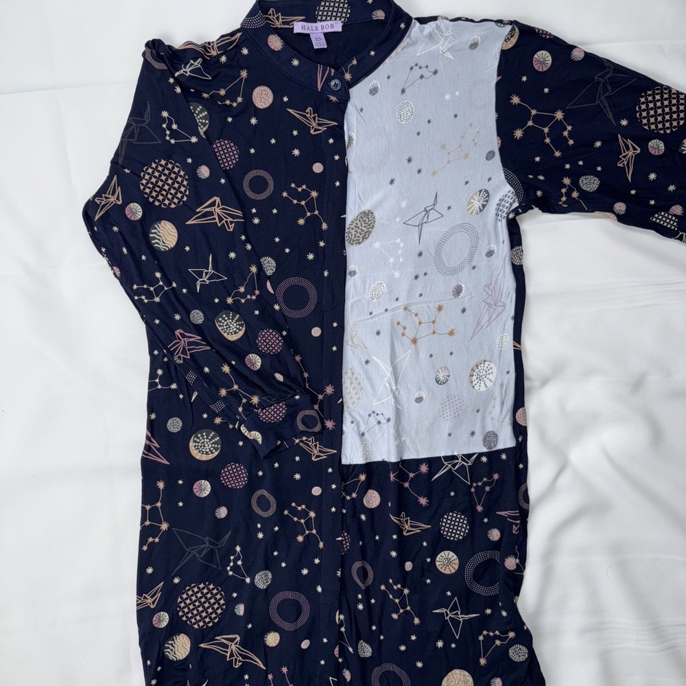 Hale Bob NEW Celestial Sleep Dress XS Jersey Knit Constellation Pajamas